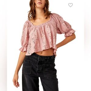 Free people Stacey Lace Top. NWOT Sz XS